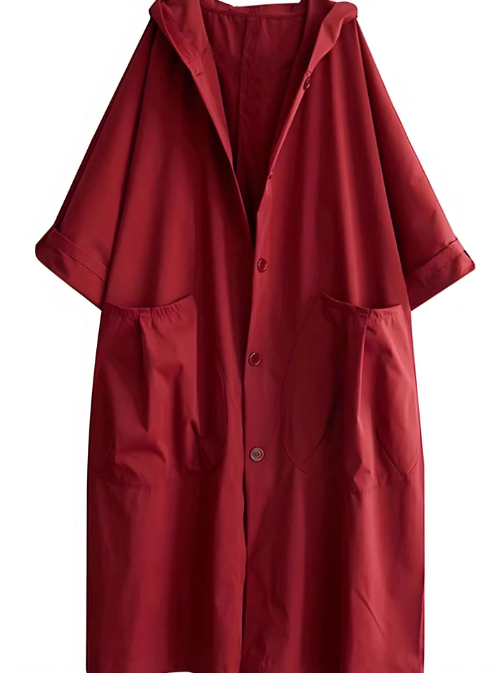 Women’s Long Oversized Coat with Hood