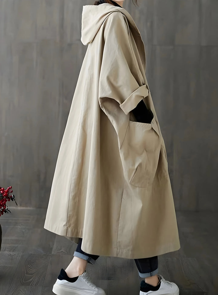 Women’s Long Oversized Coat with Hood