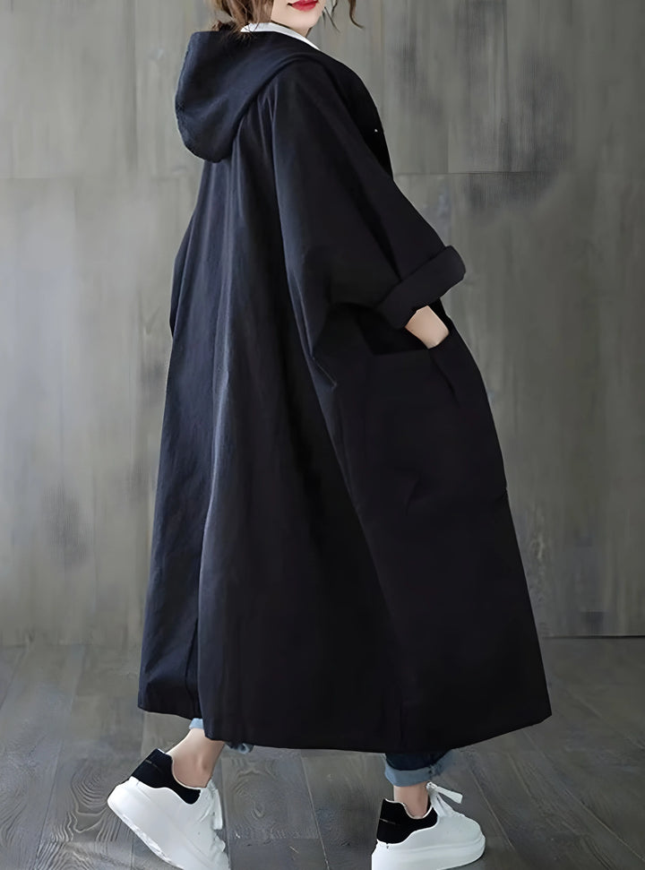 Women’s Long Oversized Coat with Hood