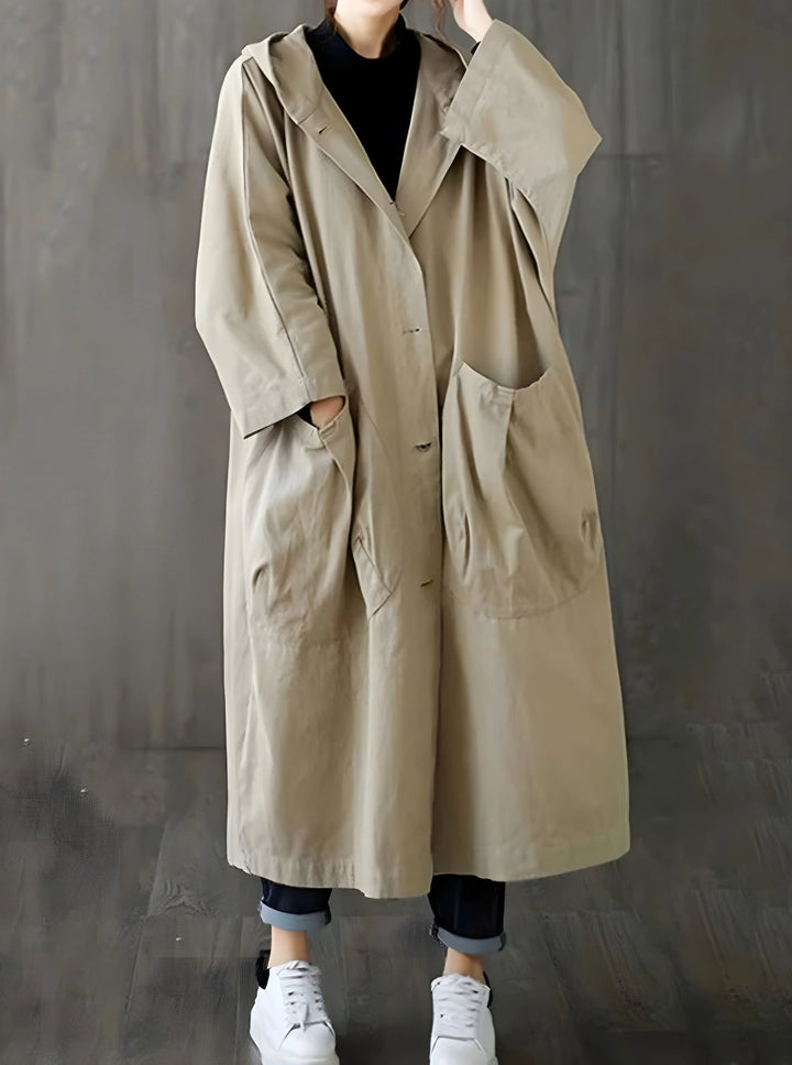 Women’s Long Oversized Coat with Hood