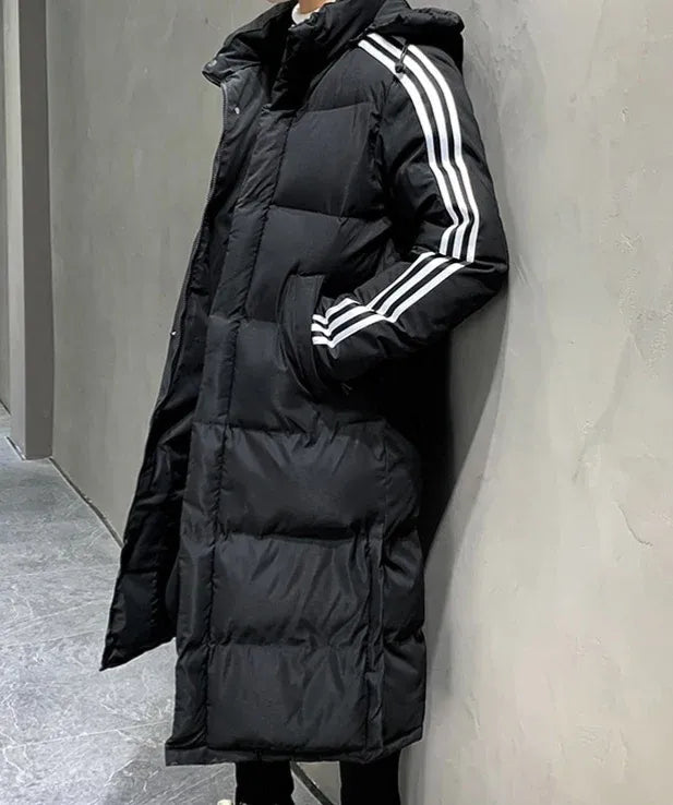 Women's Long Padded Winter Jacket with Hood