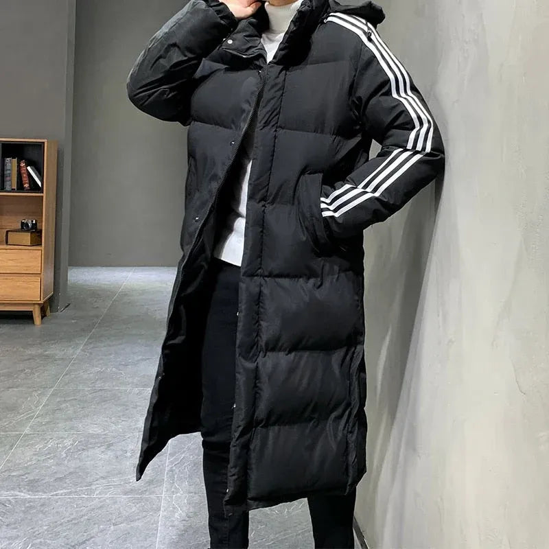 Women's Long Padded Winter Jacket with Hood