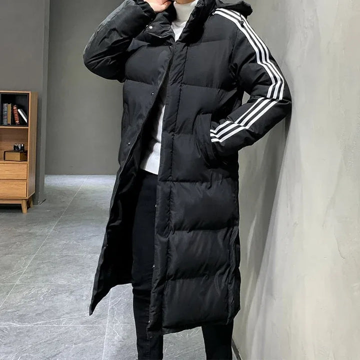 Women's Long Padded Winter Jacket with Hood