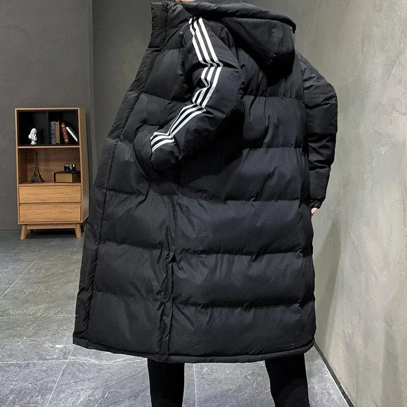 Women's Long Padded Winter Jacket with Hood