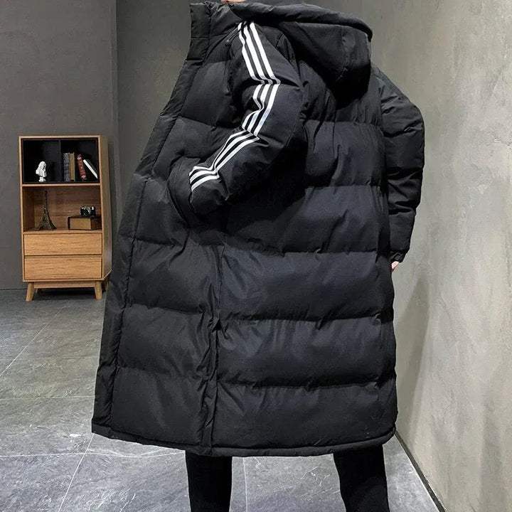 Women's Long Padded Winter Jacket with Hood
