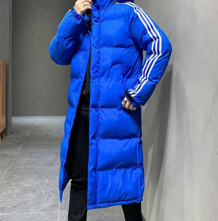 Women's Long Padded Winter Jacket with Hood
