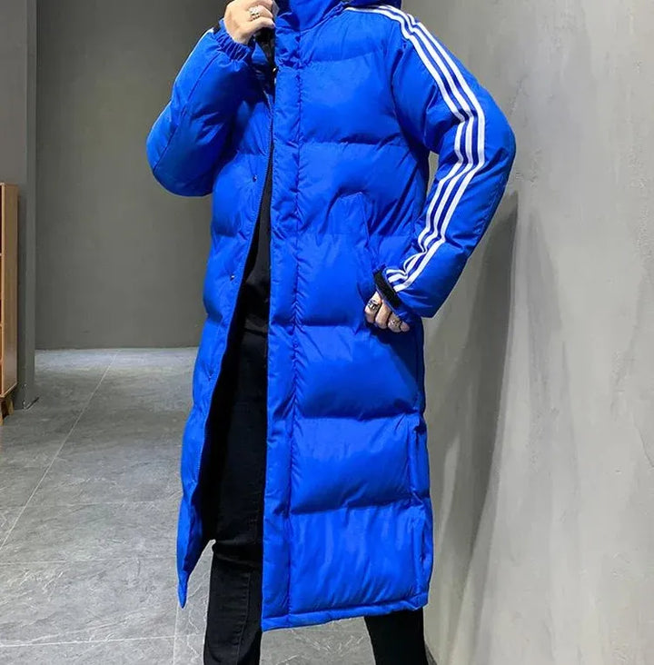 Women's Long Padded Winter Jacket with Hood