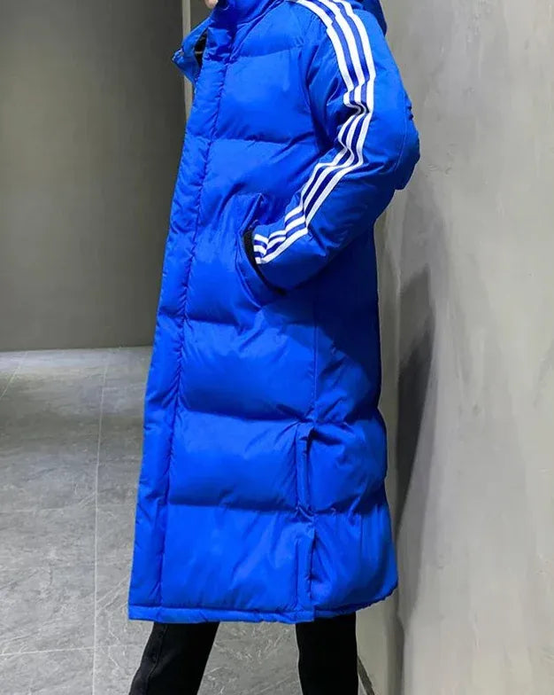 Women's Long Padded Winter Jacket with Hood