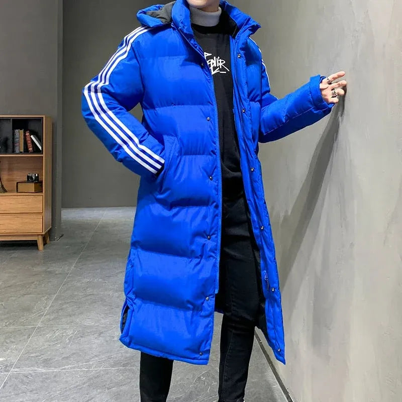 Women's Long Padded Winter Jacket with Hood