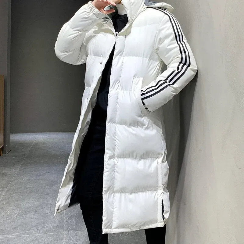 Women's Long Padded Winter Jacket with Hood