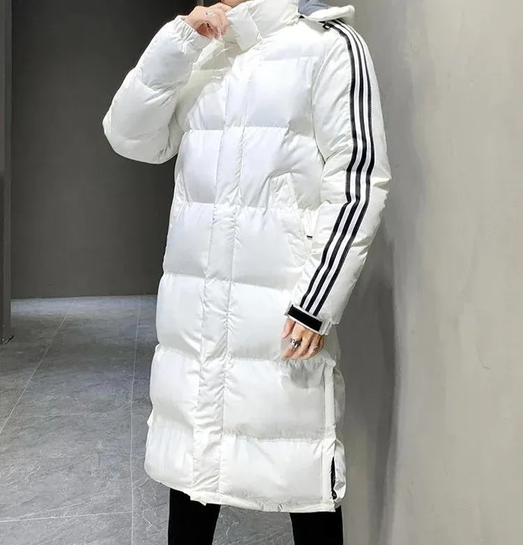 Women's Long Padded Winter Jacket with Hood