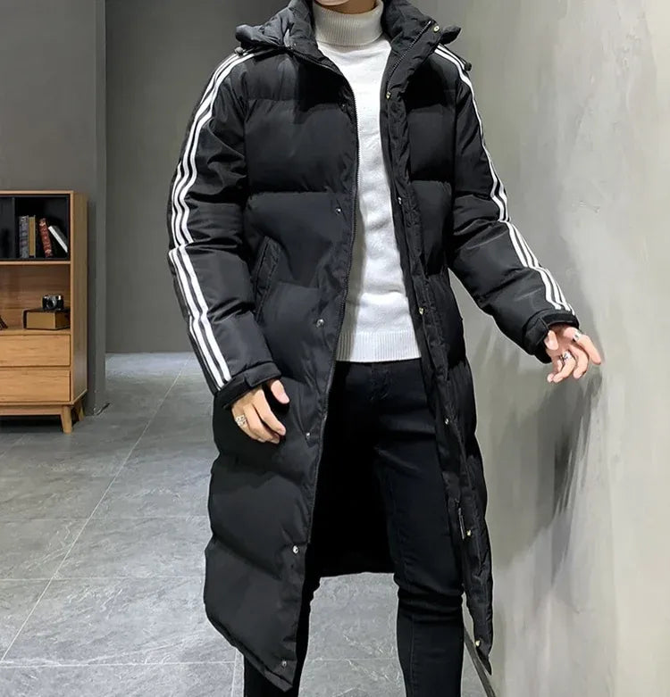 Women's Long Padded Winter Jacket with Hood