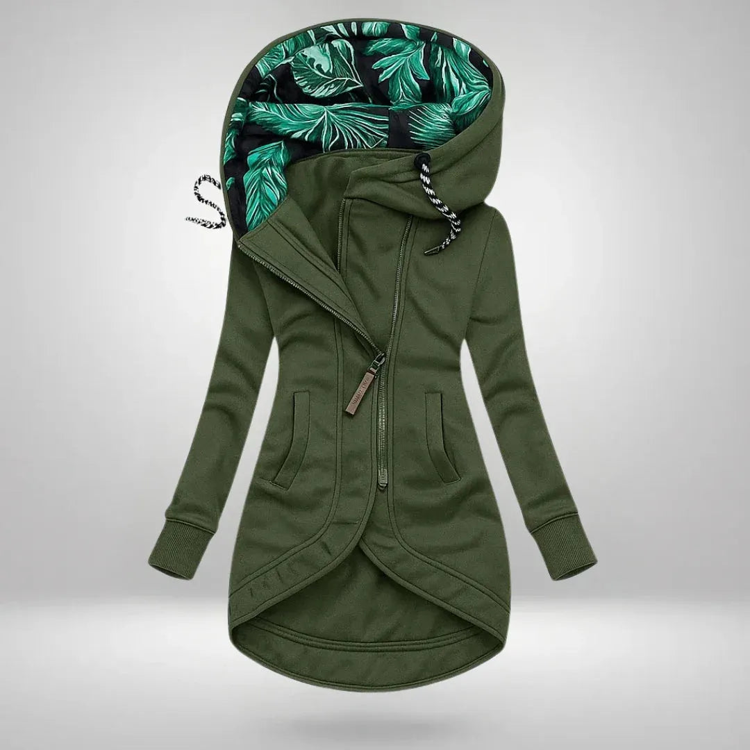 Women's Longline Casual Coat with Hood