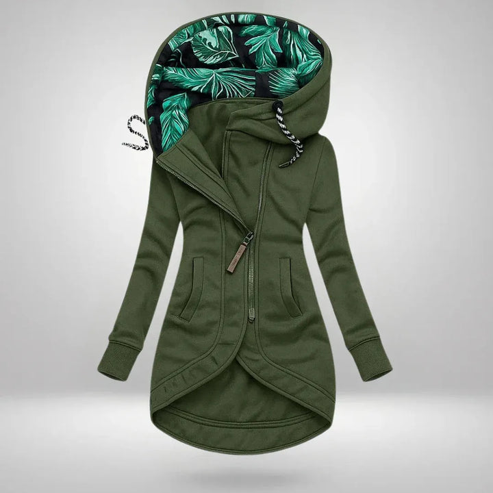 Women's Longline Casual Coat with Hood