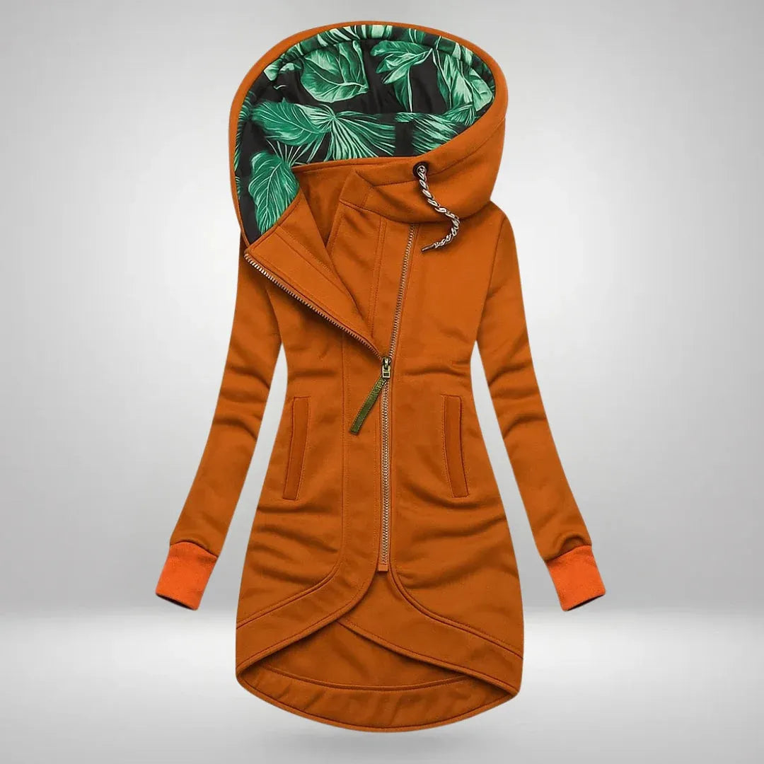 Women's Longline Casual Coat with Hood