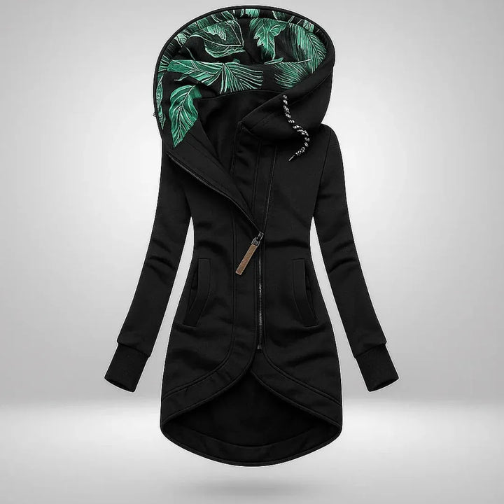 Women's Longline Casual Coat with Hood