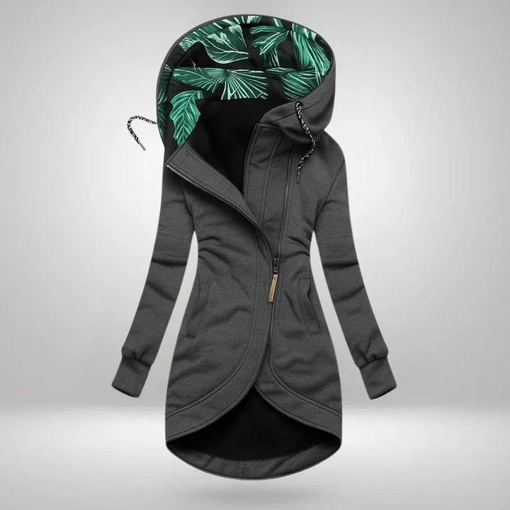 Women's Longline Casual Coat with Hood