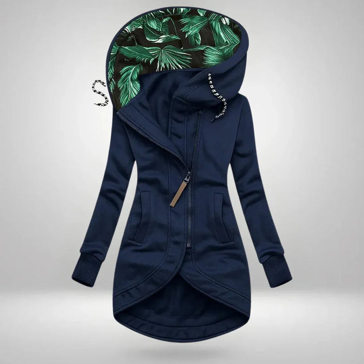 Women's Longline Casual Coat with Hood