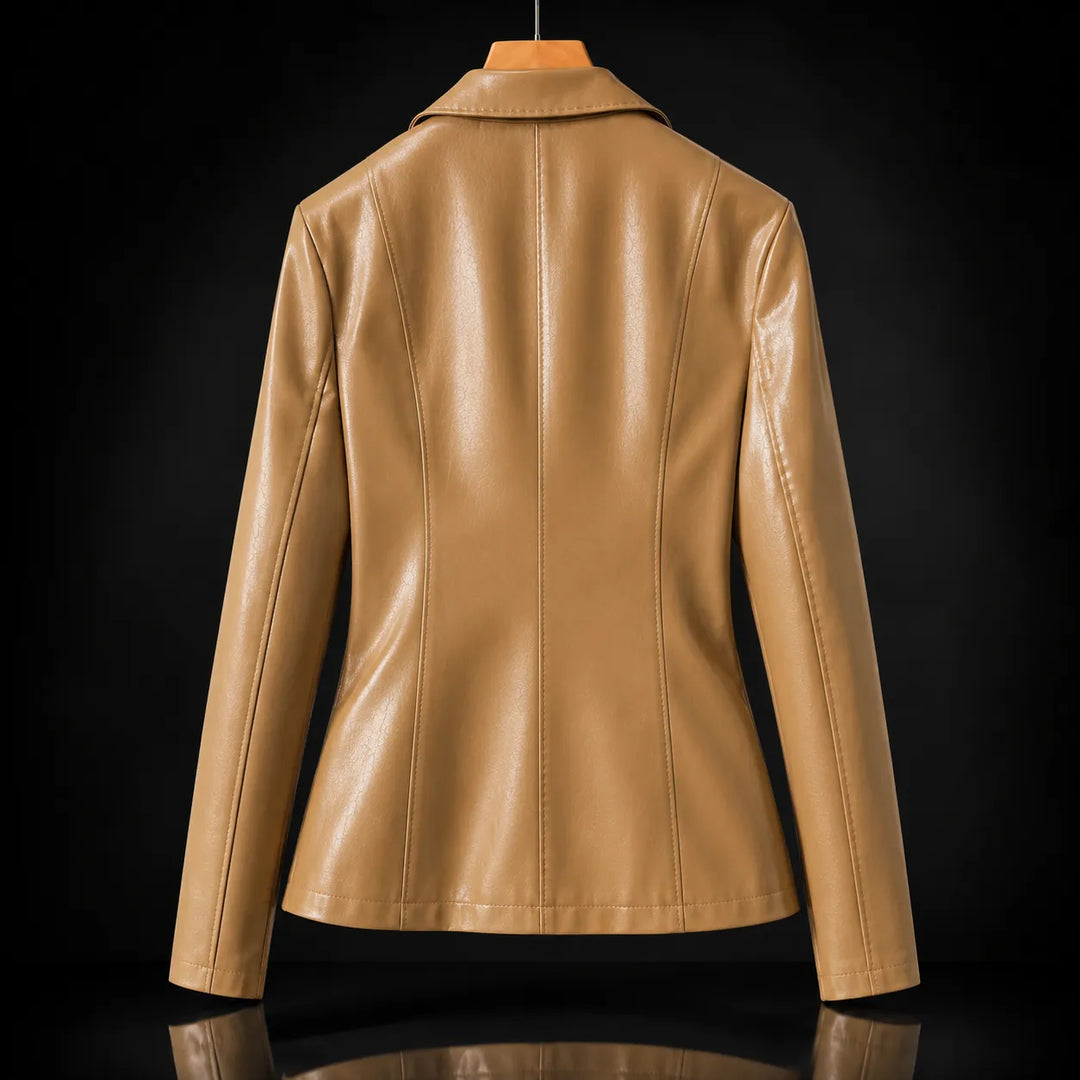 Women's Longline Lightweight Blazer with Lapel Collar