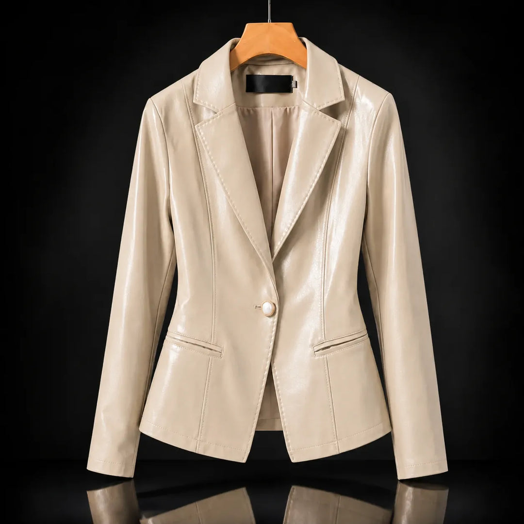 Women's Longline Lightweight Blazer with Lapel Collar