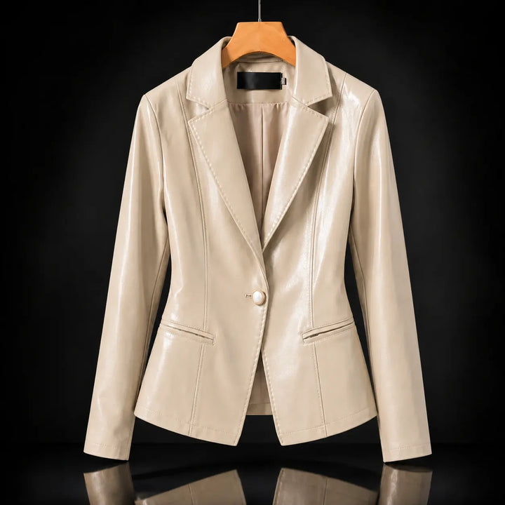 Women's Longline Lightweight Blazer with Lapel Collar