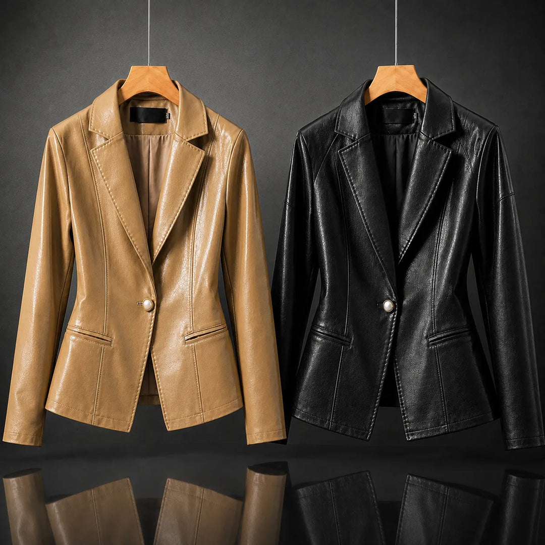 Women's Longline Lightweight Blazer with Lapel Collar
