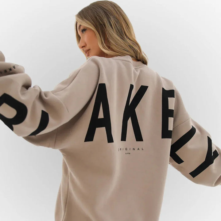 Women’s Oversized Casual Jumper with Long Sleeves