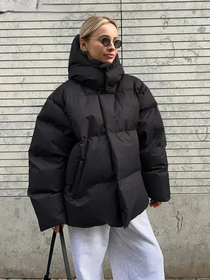 Women’s Oversized Padded Winter Jacket with Hood
