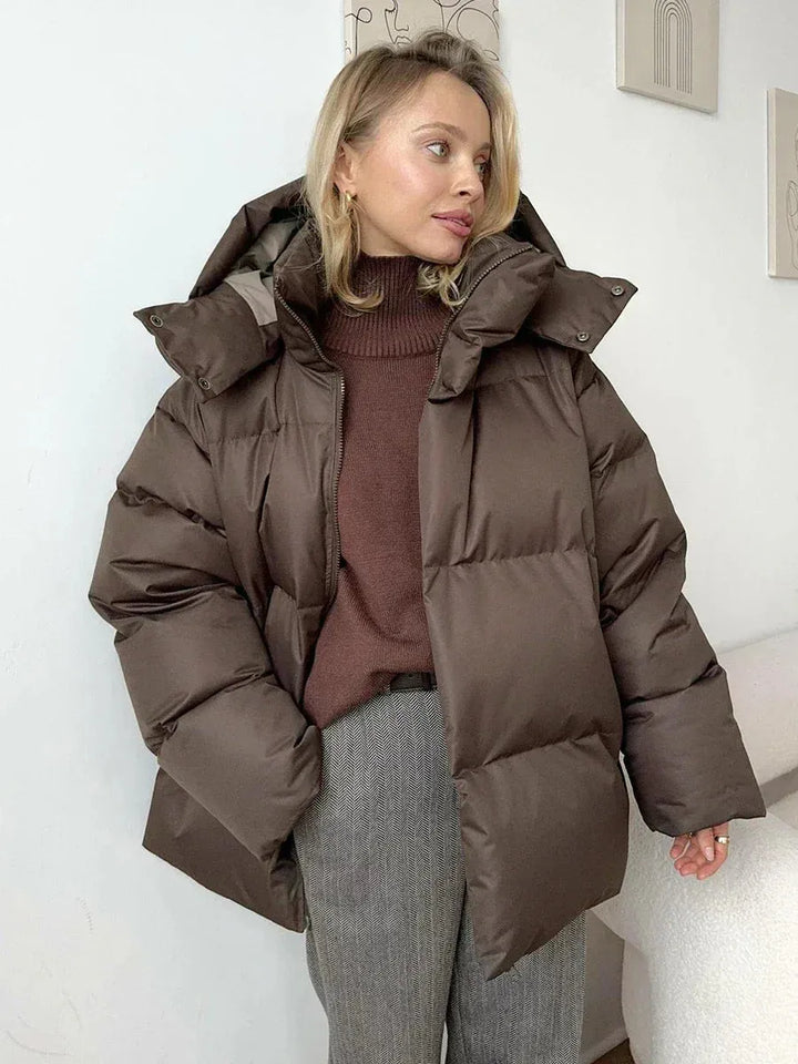 Women’s Oversized Padded Winter Jacket with Hood