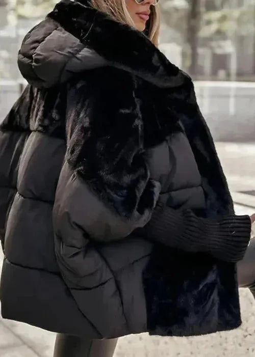 Women's Padded Puffer Jacket with Hood
