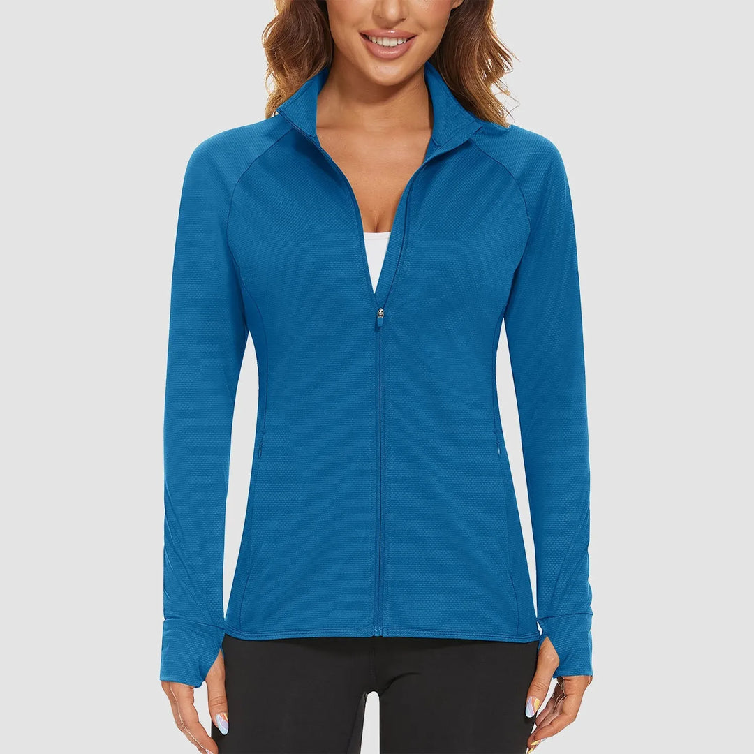 Women's Running Lightweight Jacket with Zip-Up