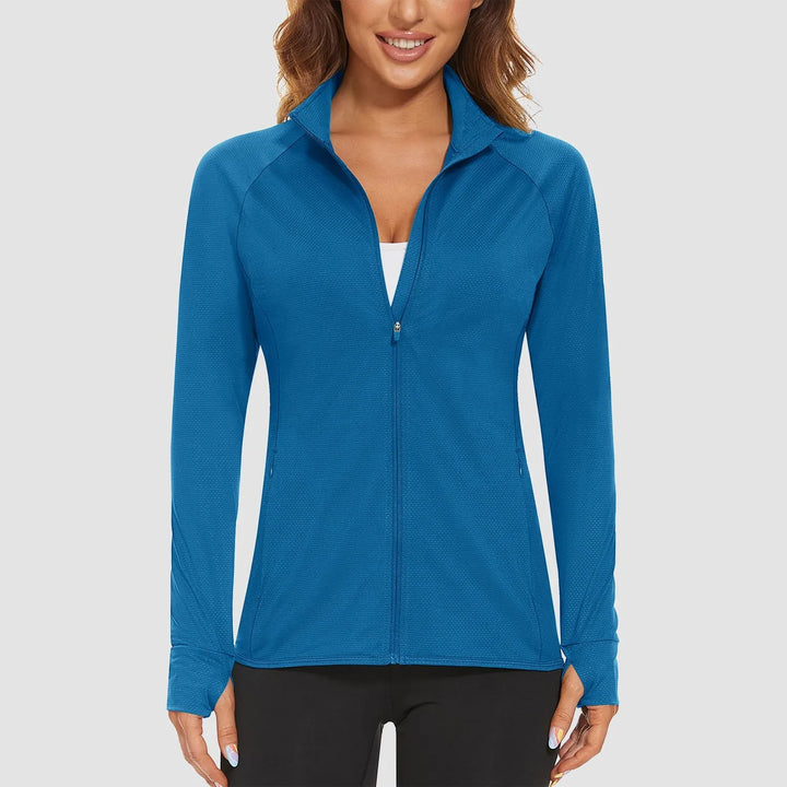 Women's Running Lightweight Jacket with Zip-Up