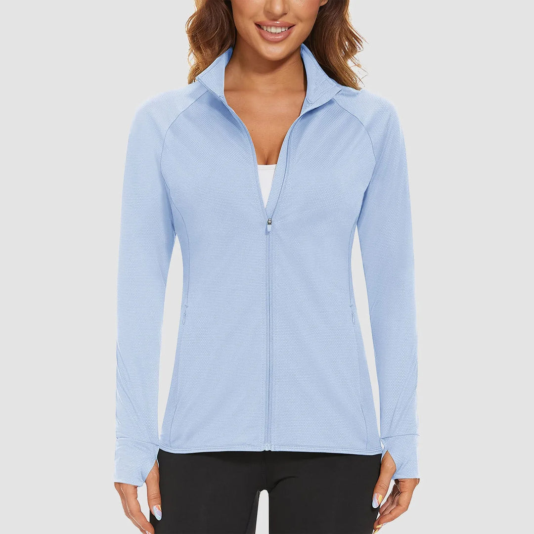 Women's Running Lightweight Jacket with Zip-Up