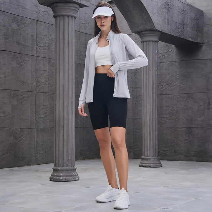 Women's Running Lightweight Jacket with Zip-Up