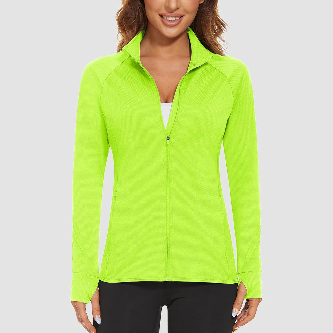 Women's Running Lightweight Jacket with Zip-Up