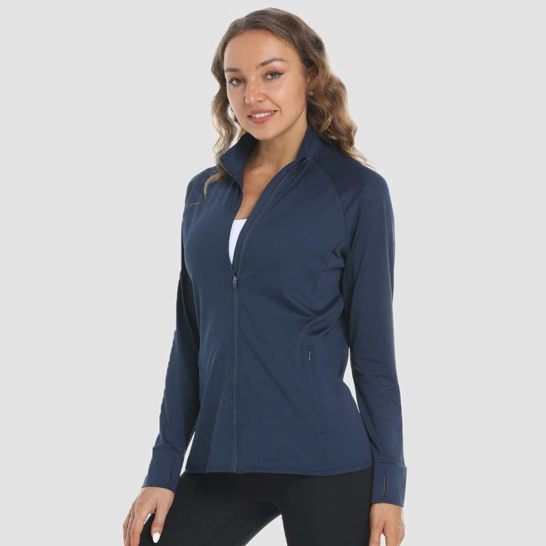 Women's Running Lightweight Jacket with Zip-Up