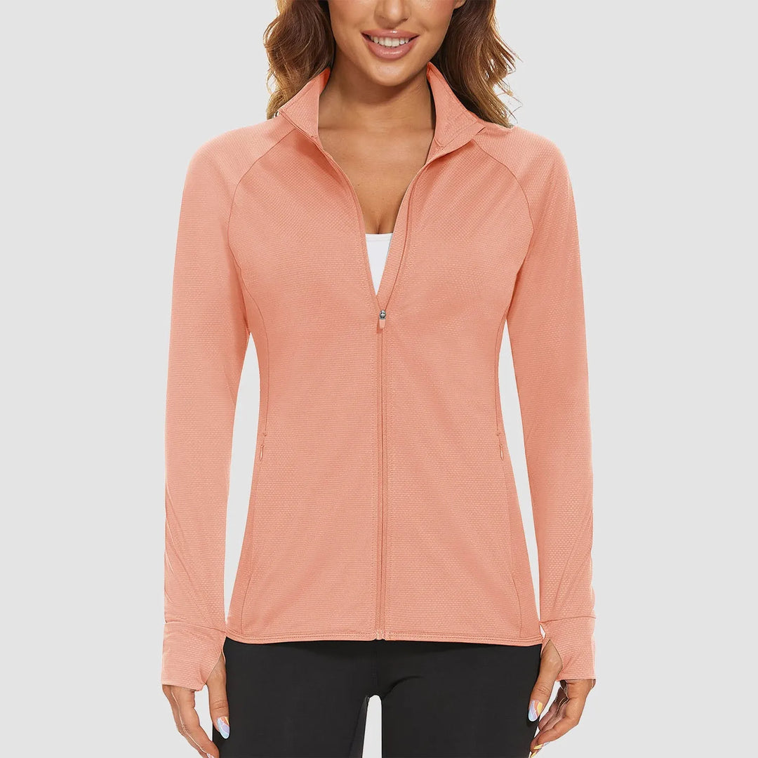 Women's Running Lightweight Jacket with Zip-Up