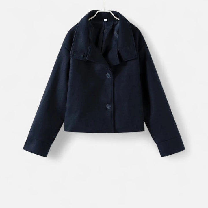 Women’s Short Lightweight Jacket with Double Breasted