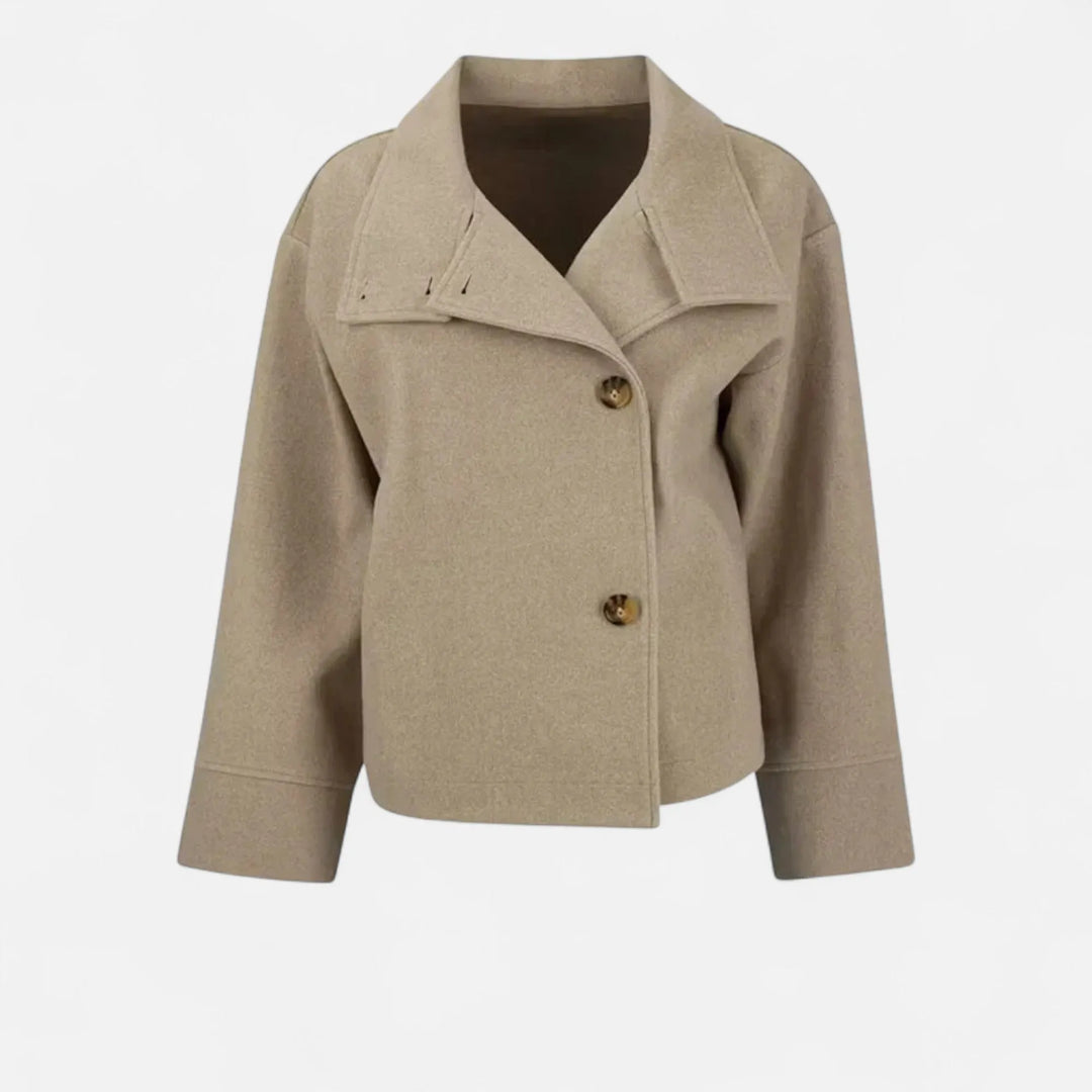 Women’s Short Lightweight Jacket with Double Breasted