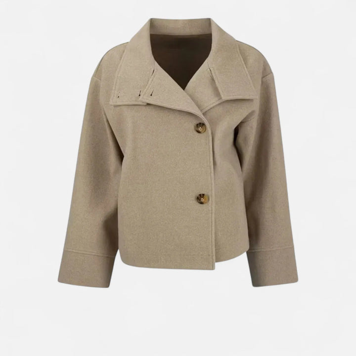 Women’s Short Lightweight Jacket with Double Breasted