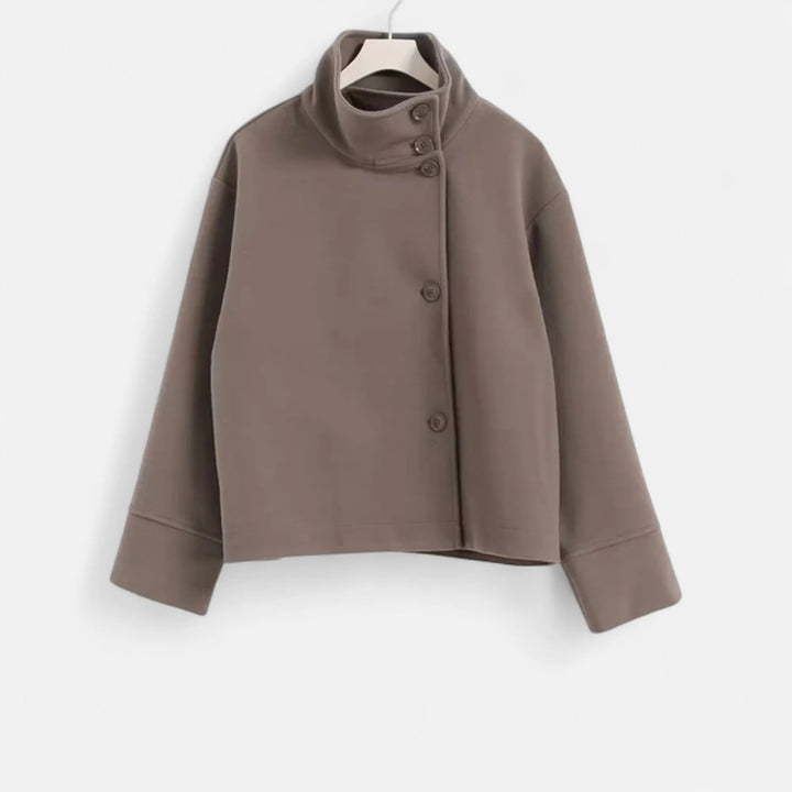Women’s Short Lightweight Jacket with Double Breasted