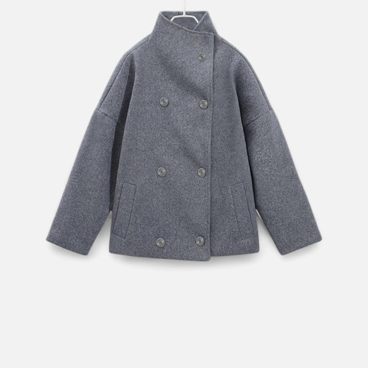 Women’s Short Lightweight Jacket with Double Breasted