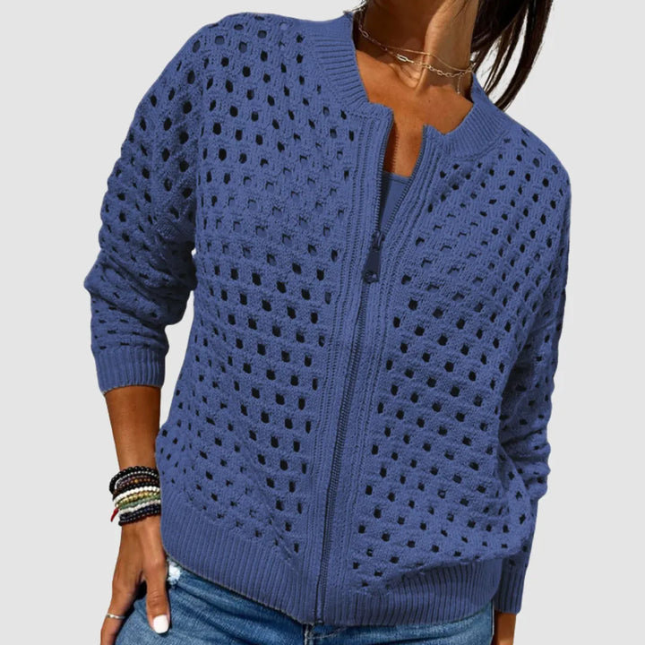 Women's Short Lightweight Jacket with Zip-Up