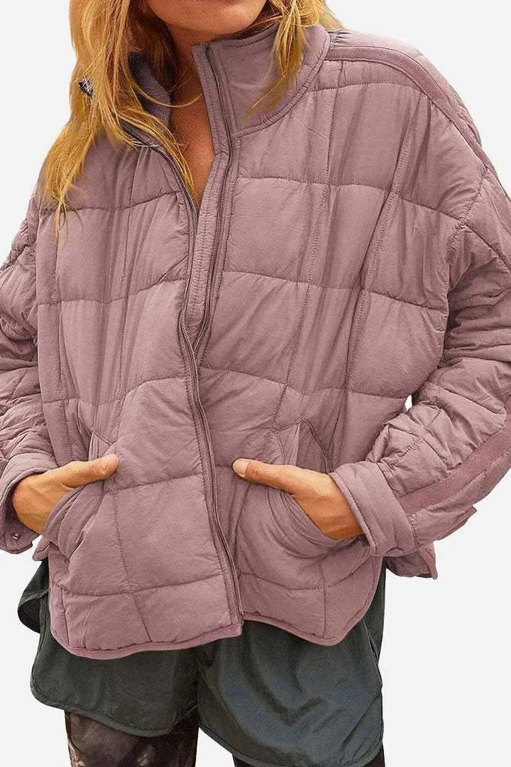 Women's Lightweight Travel Puffer Jacket with Packable