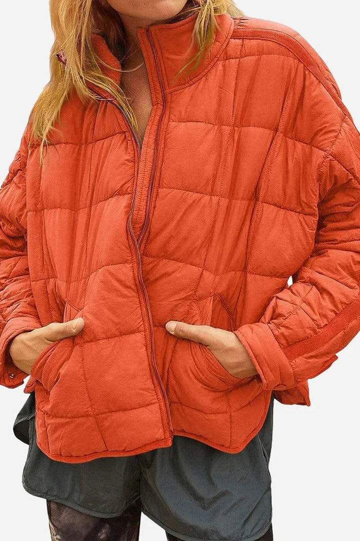 Women's Lightweight Travel Puffer Jacket with Packable
