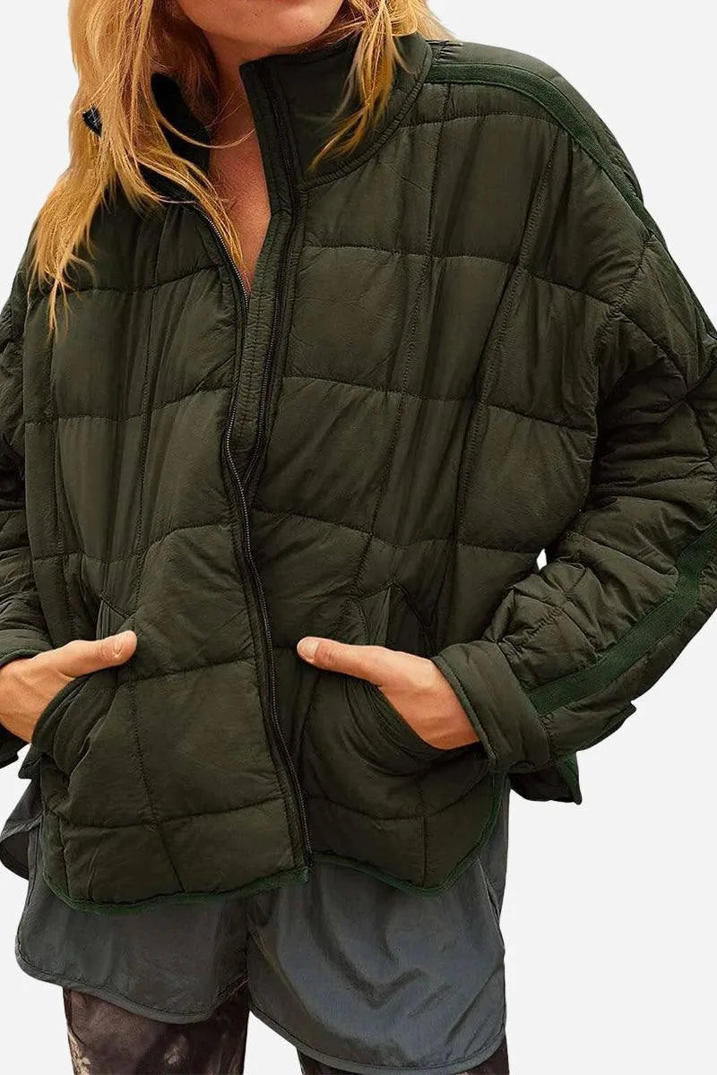 Women's Lightweight Travel Puffer Jacket with Packable