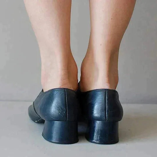 Women's Soft Block heel Mary Jane Shoes with Adjustable Strap