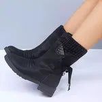 Women's Soft Chunky Ankle Boots with Non Slip Sole
