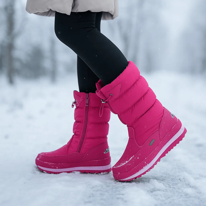 Women's Soft Chunky Waterproof Boots with Non Slip Sole