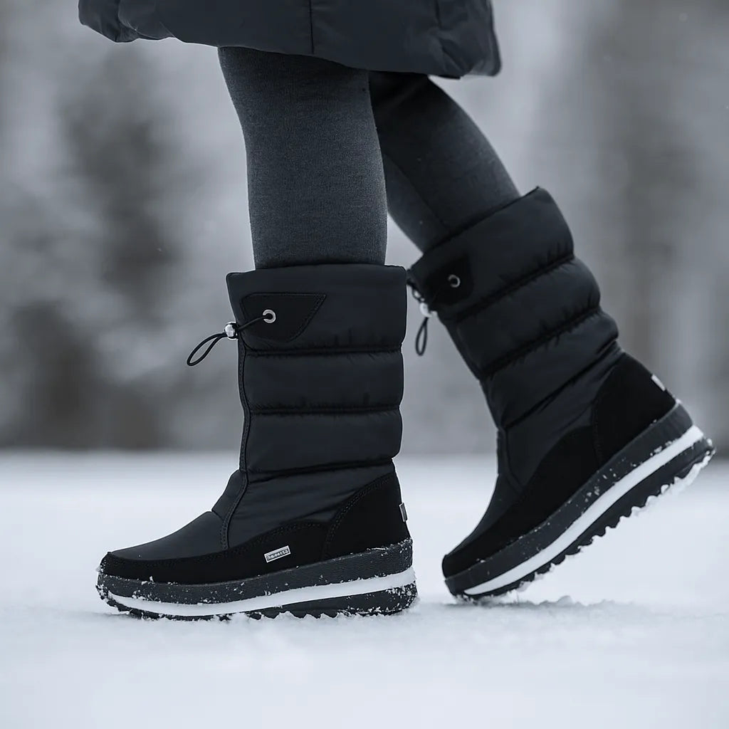Women's Soft Chunky Waterproof Boots with Non Slip Sole
